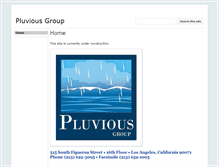 Tablet Screenshot of pluvious.com